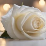 white roses symbolize purity